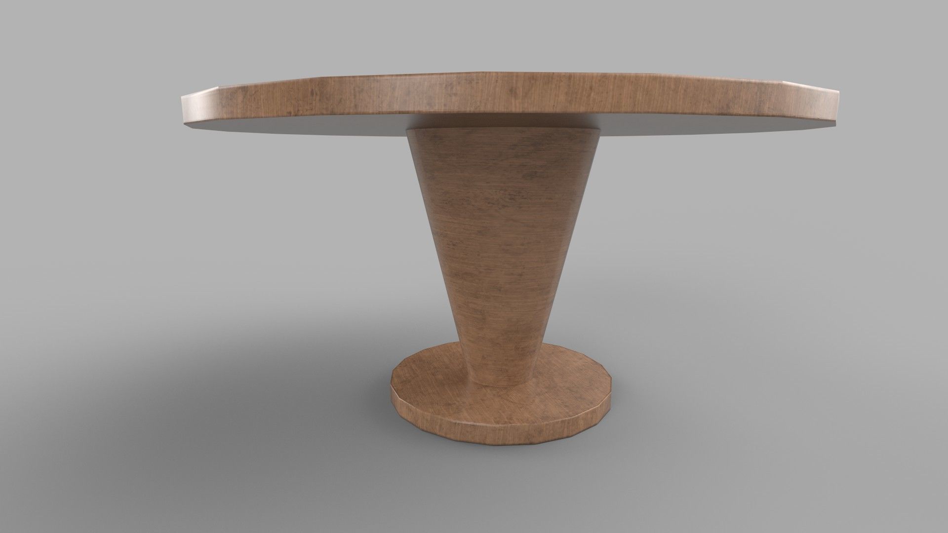 table round Low-poly 3D model_3