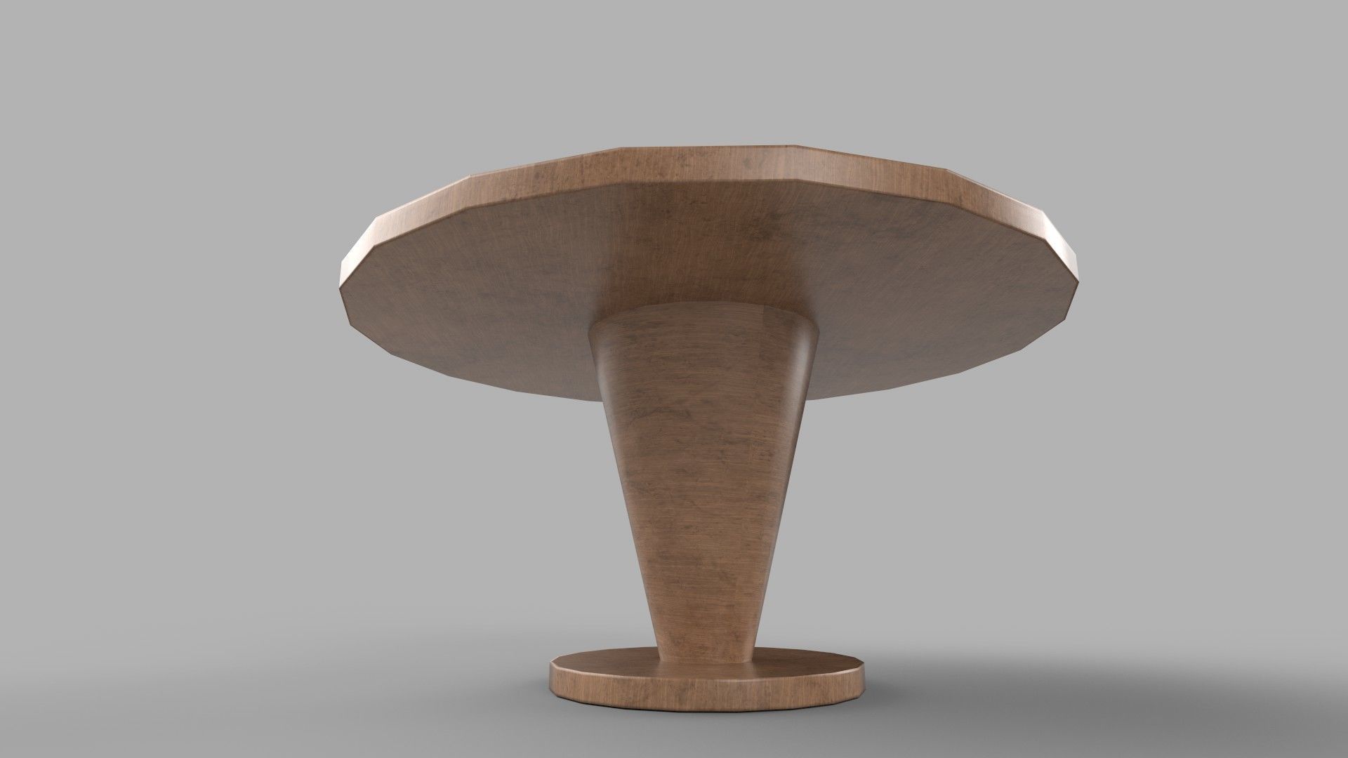 table round Low-poly 3D model_1