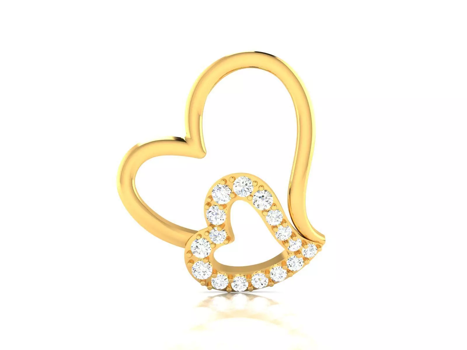 Solitaire Women Pendants 3D print model_0