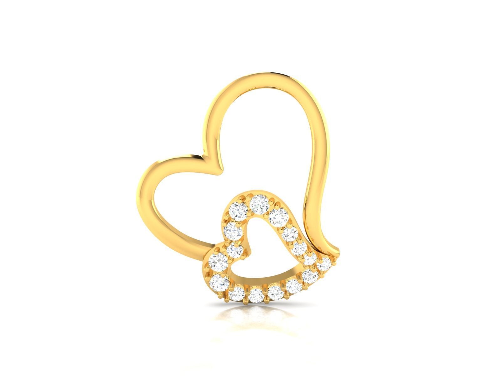 Solitaire Women Pendants 3D print model_10