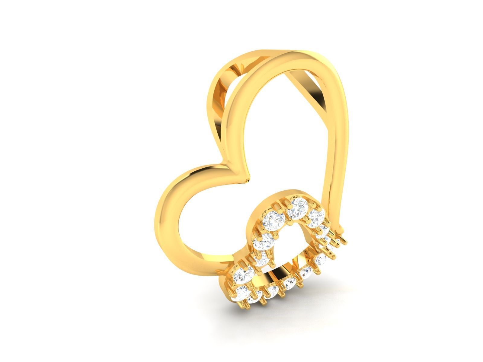 Solitaire Women Pendants 3D print model_8