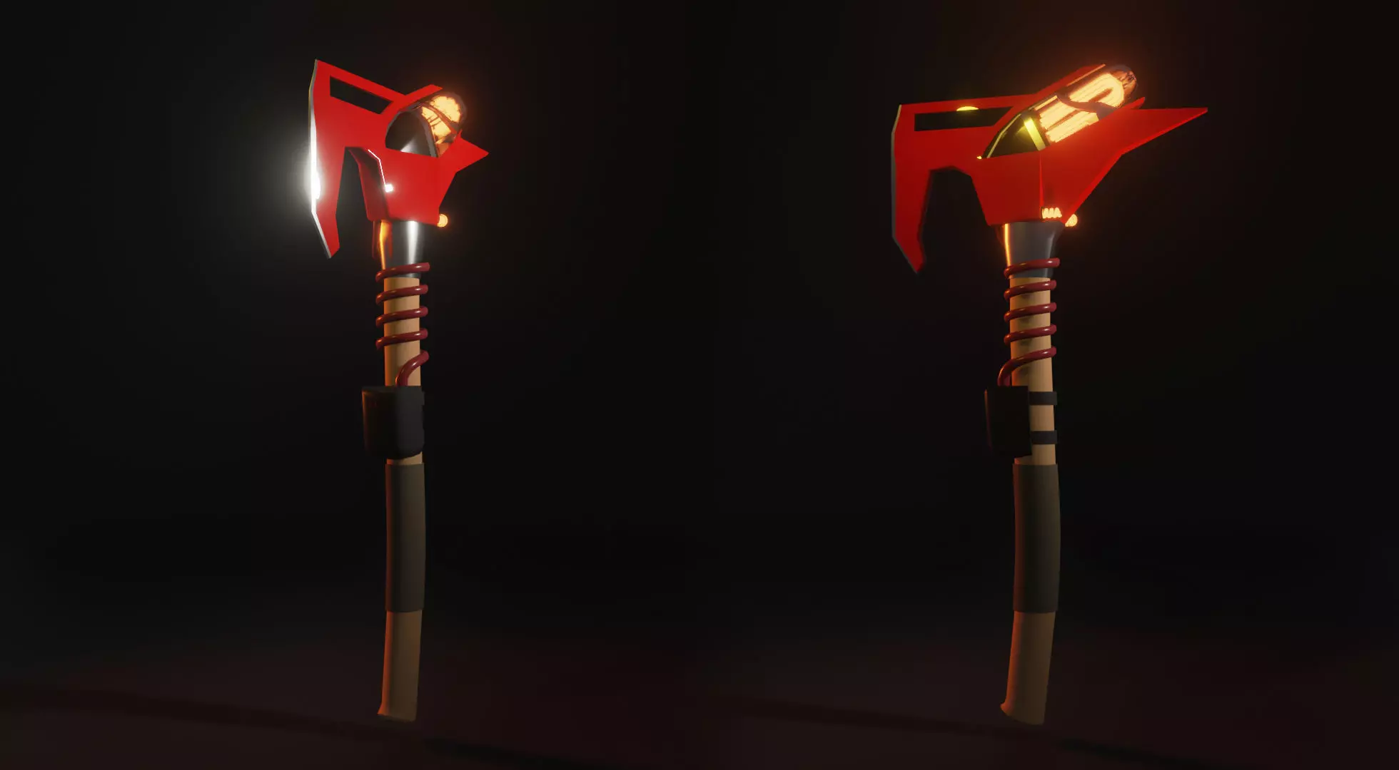 Fire axe Free low-poly 3D model