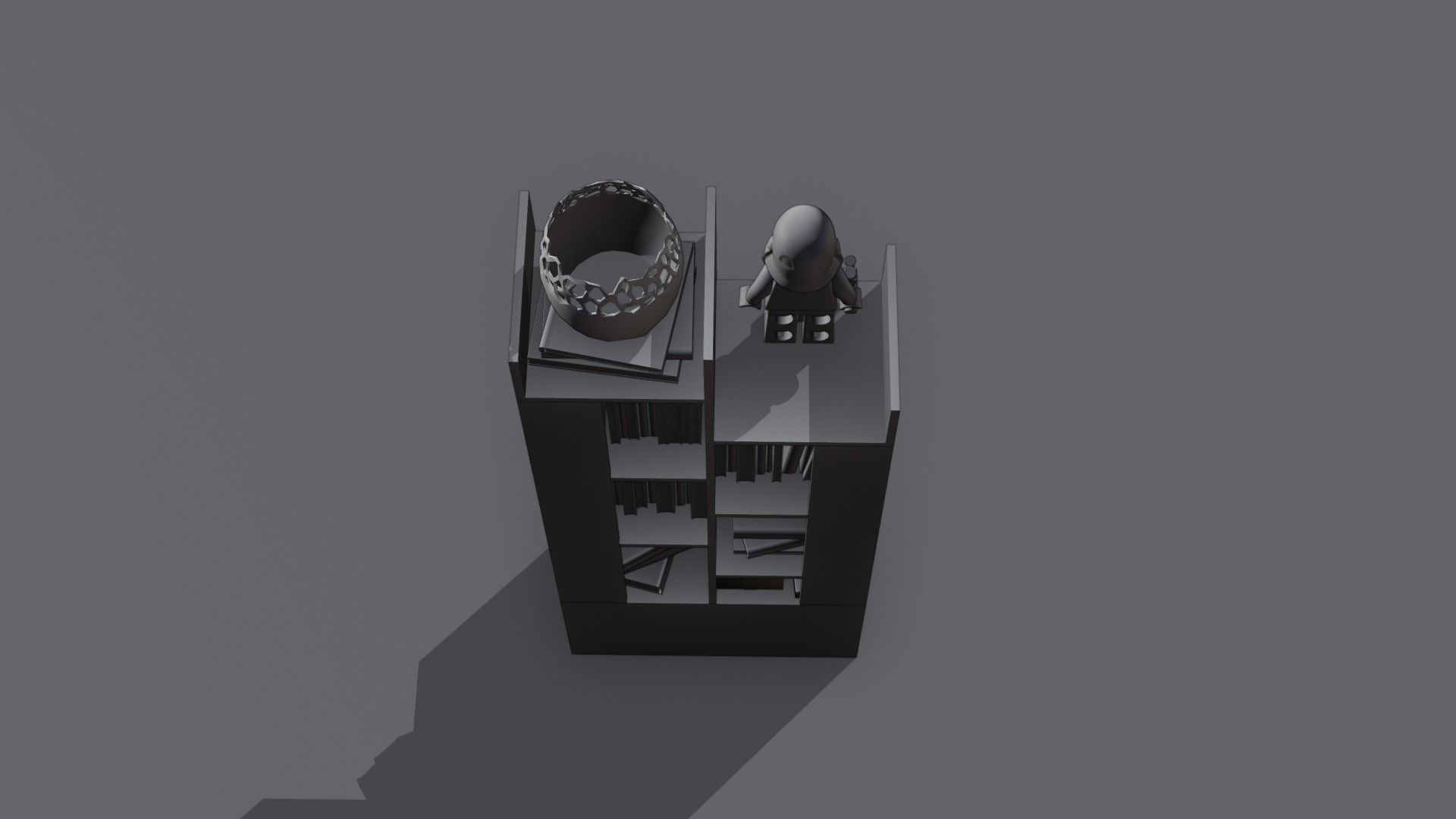 book shelf Free low-poly 3D model_15