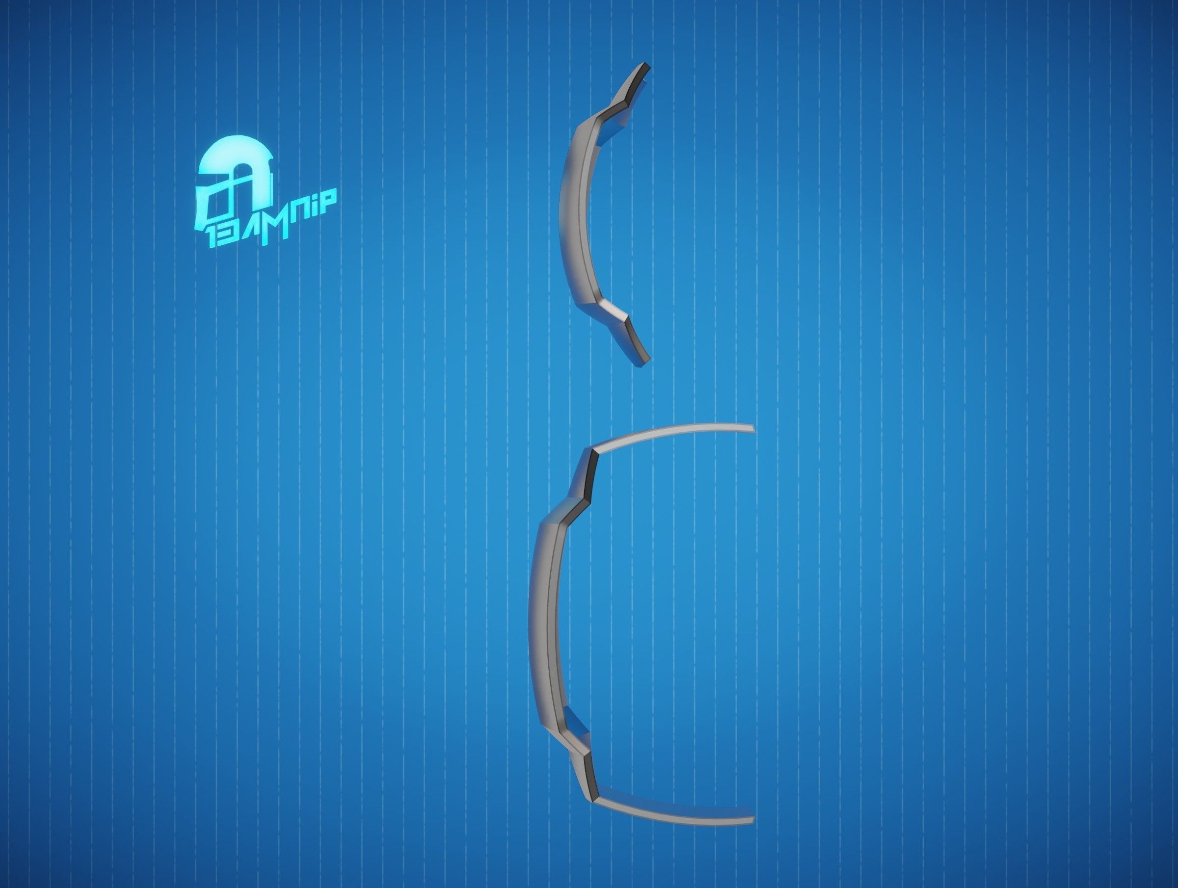 Custom Mandalorian knee armor 3D print model_15