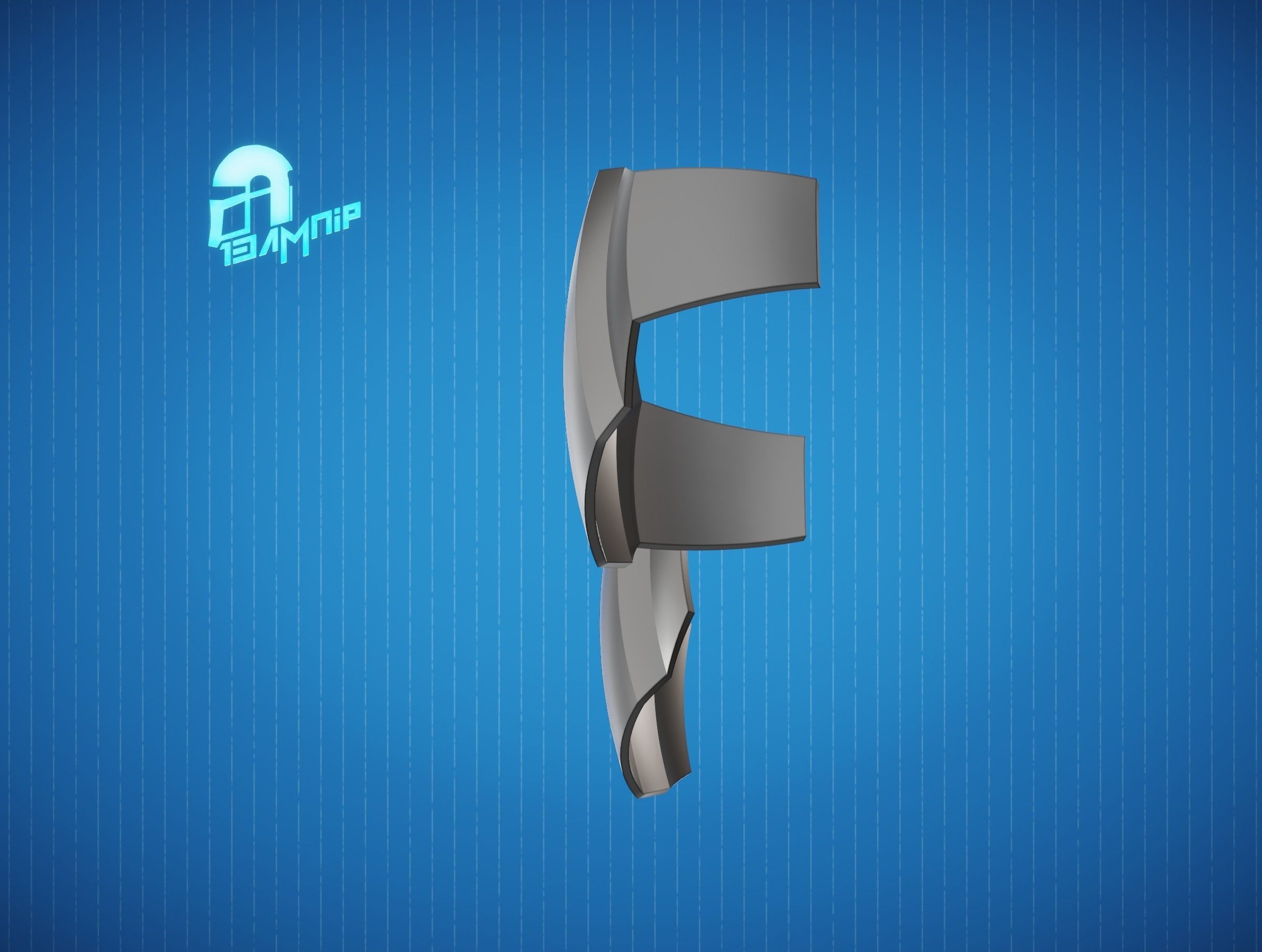 Custom Mandalorian knee armor 3D print model_6