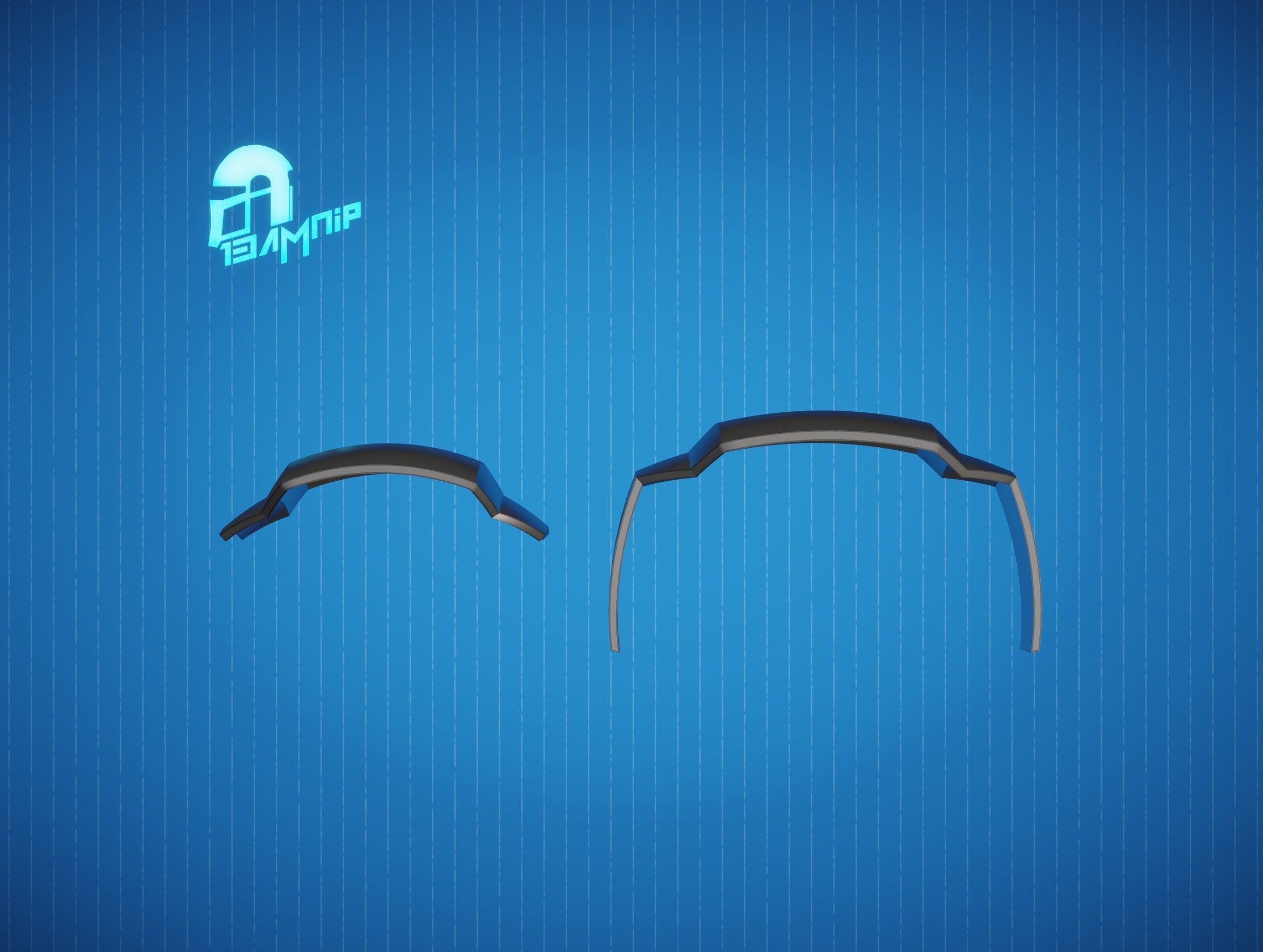 Custom Mandalorian knee armor 3D print model_18