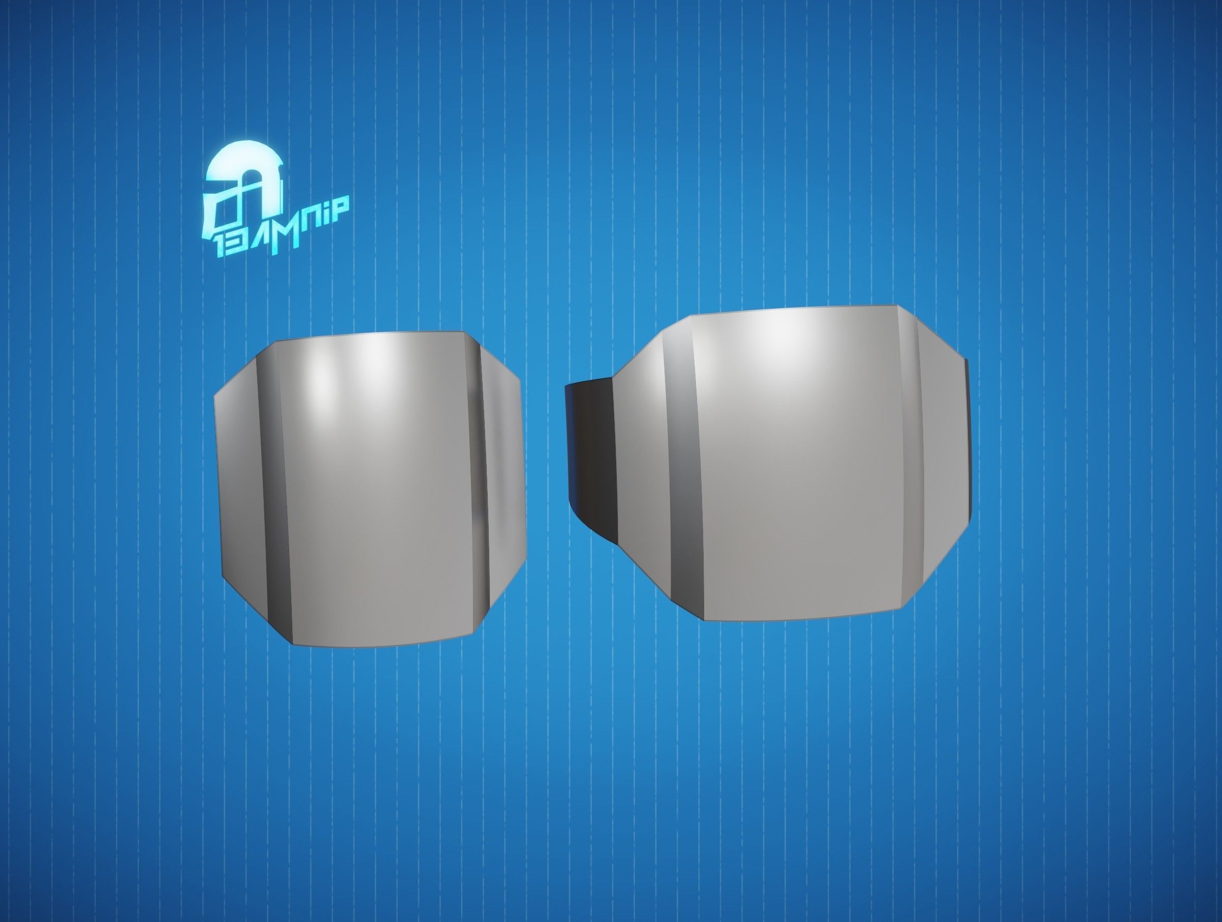 Custom Mandalorian knee armor 3D print model_21