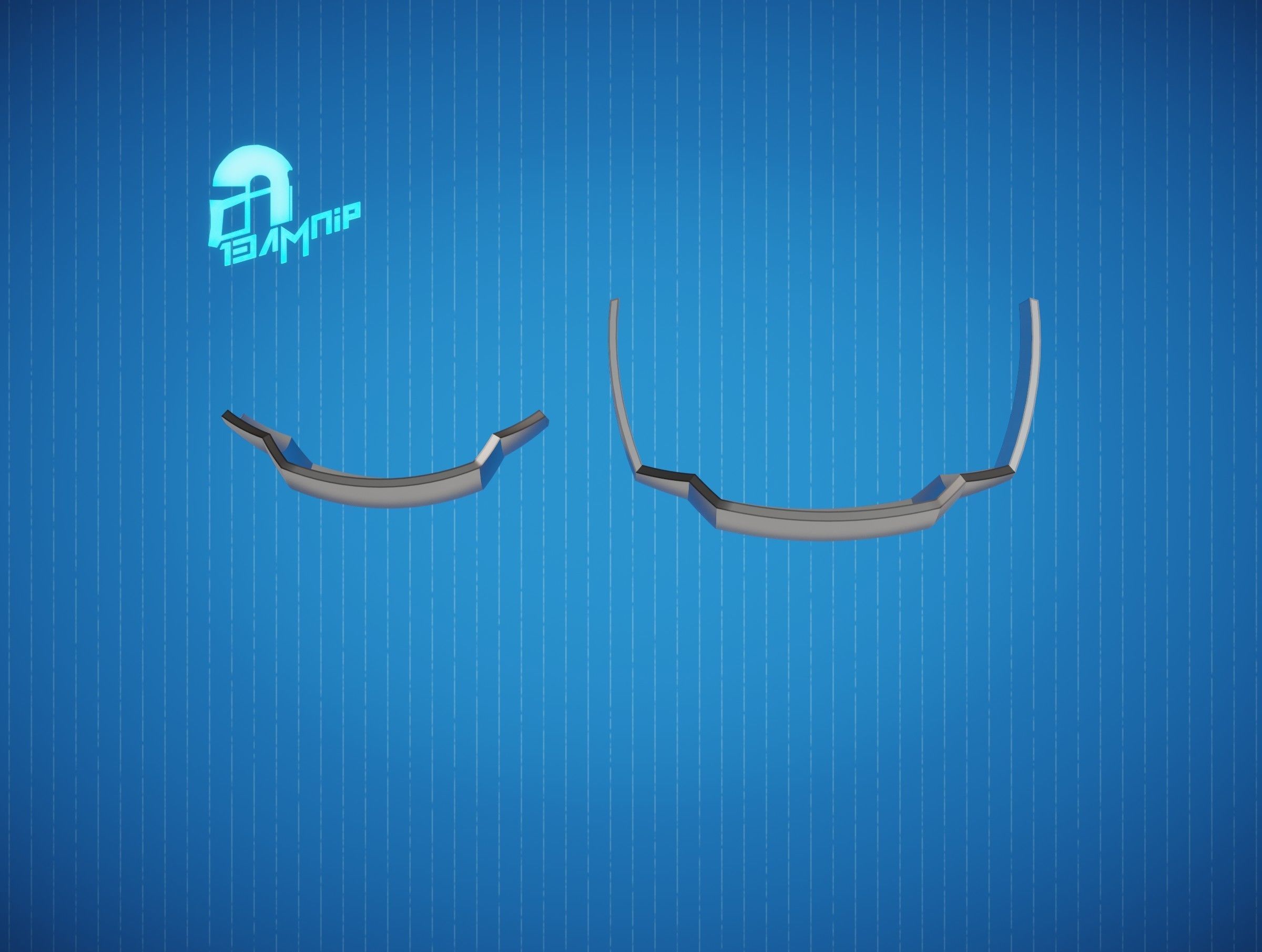 Custom Mandalorian knee armor 3D print model_14