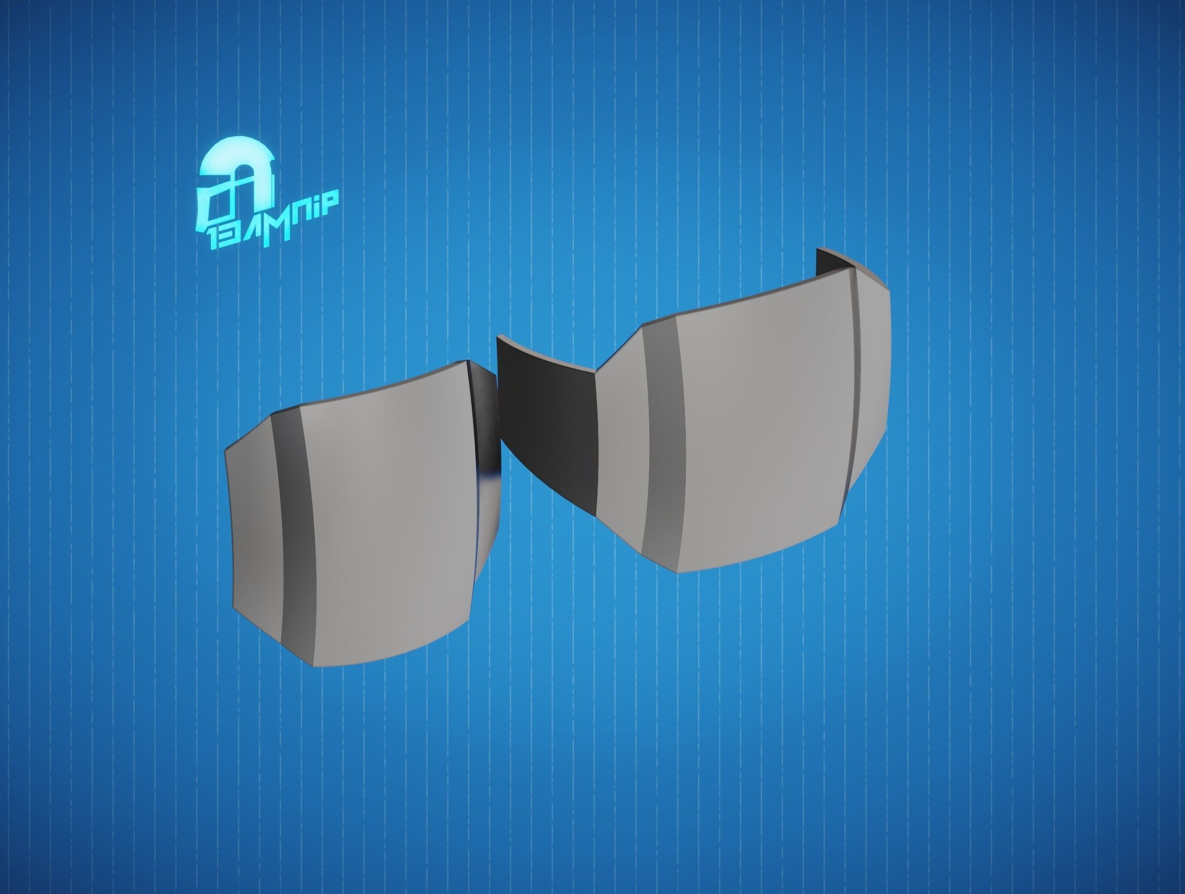 Custom Mandalorian knee armor 3D print model_13