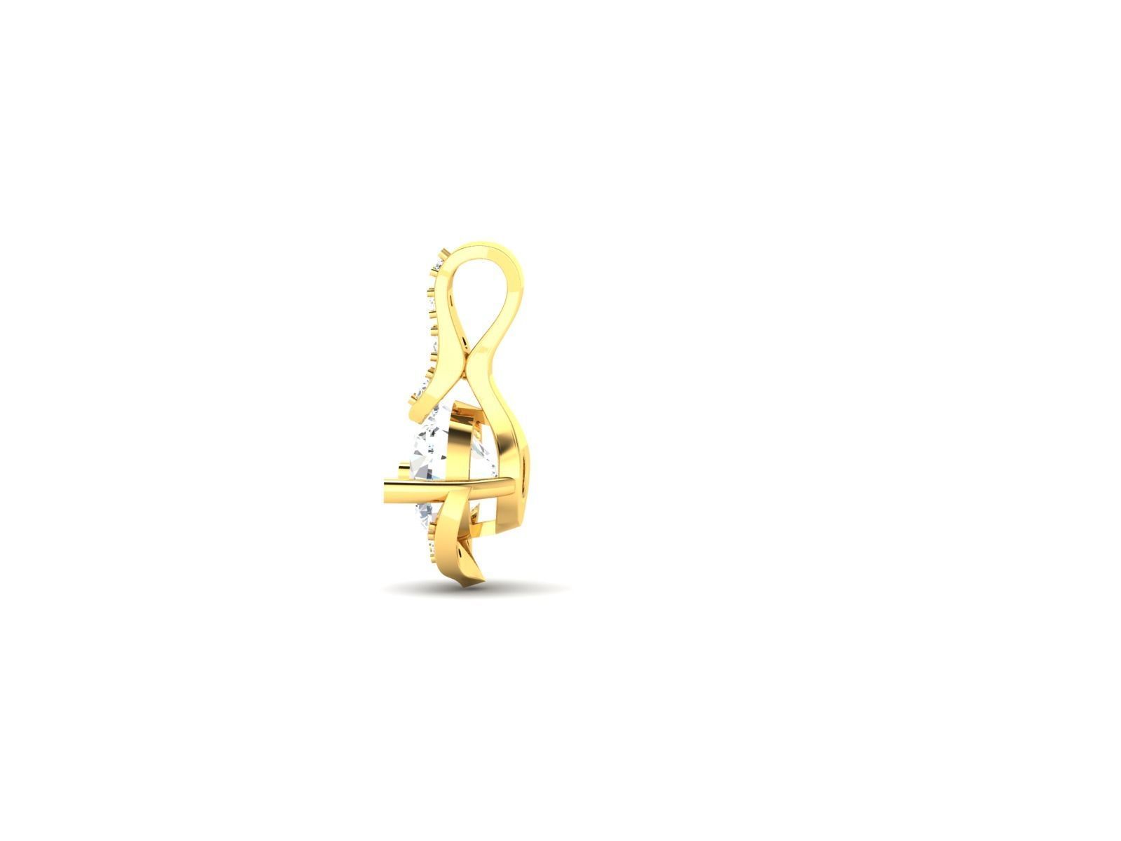 Solitaire Women Pendants  3D print model_4