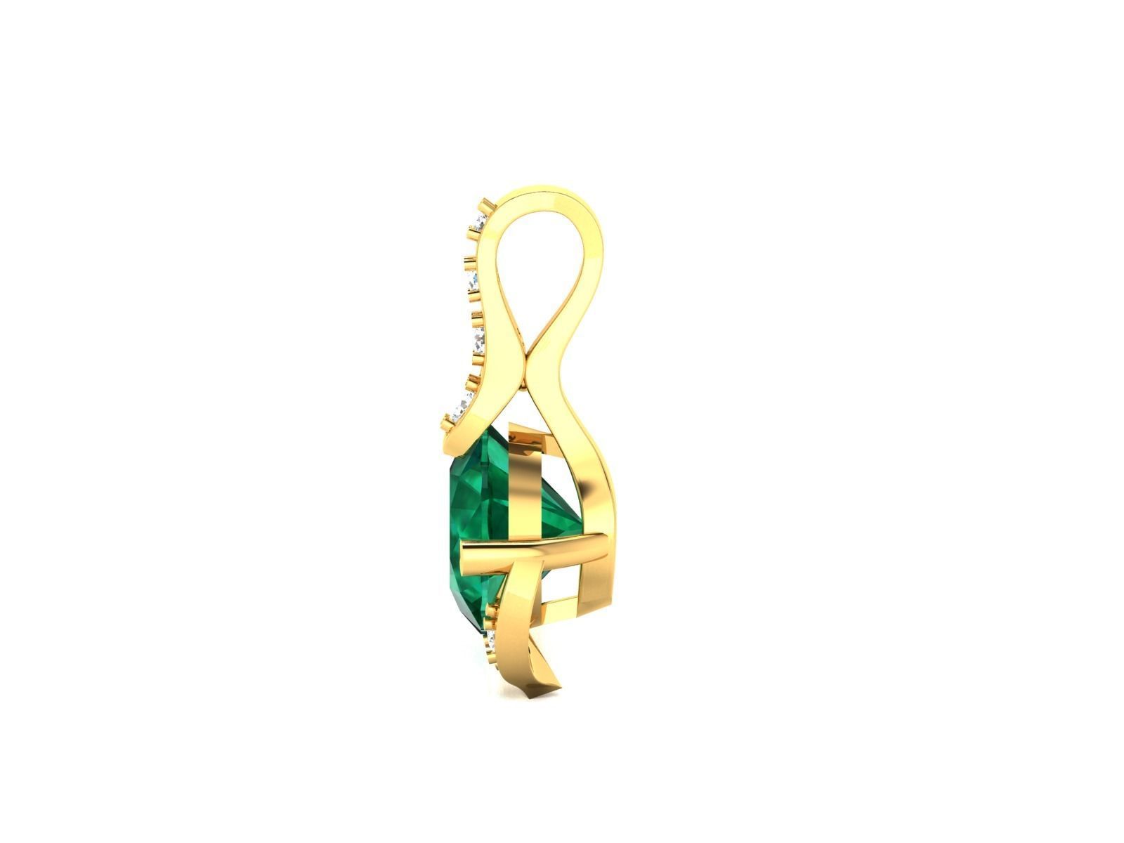 Solitaire Women Pendants  3D print model_14