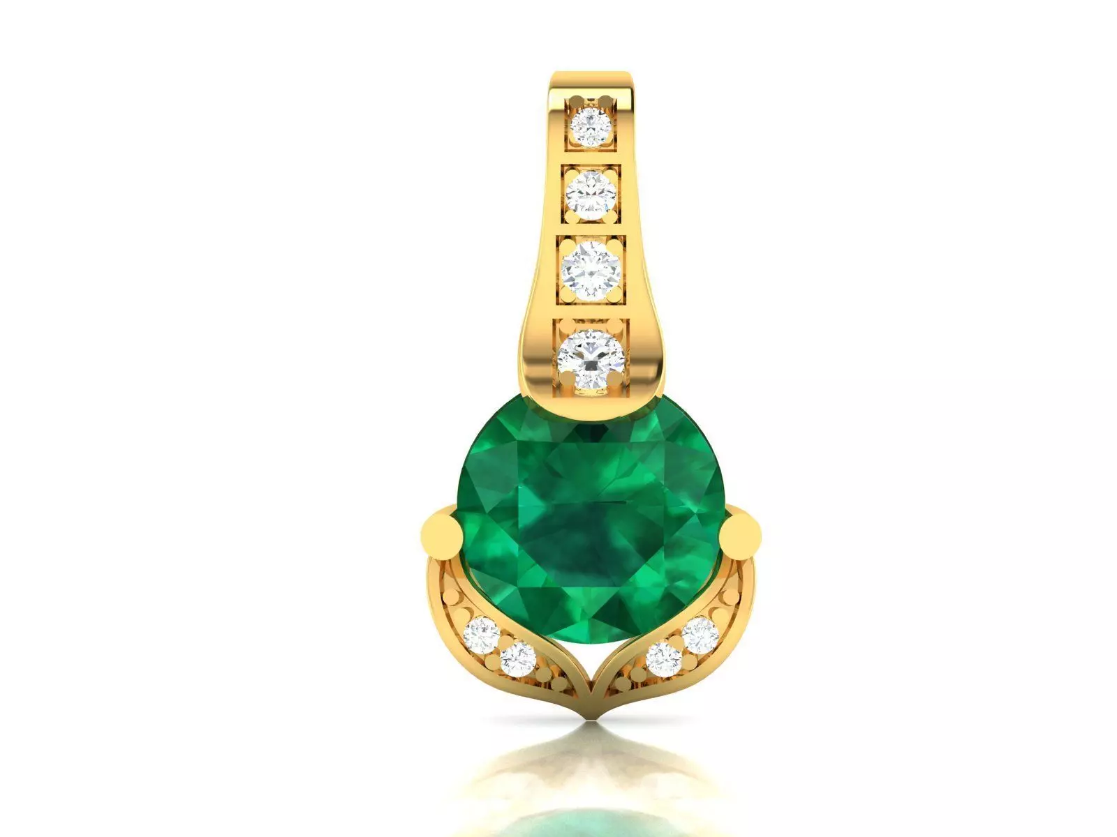 Solitaire Women Pendants  3D print model_0