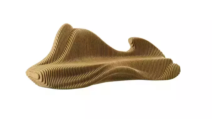 Parametric bench 06 3D model