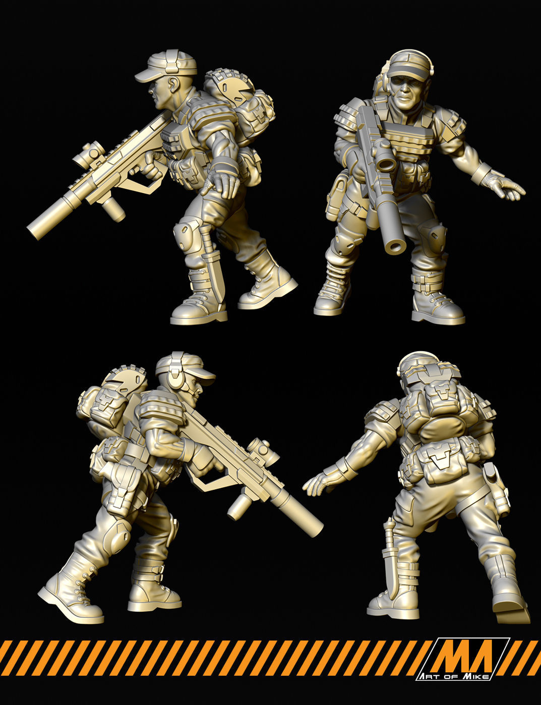 Scout Rangers 3D print model_11