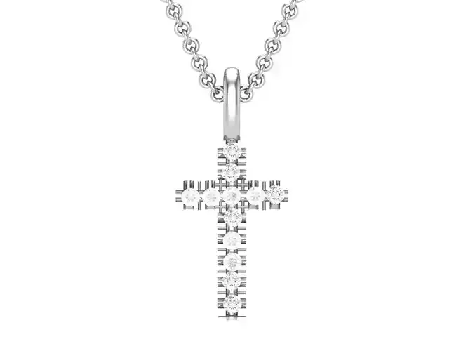 Solitaire Women Cross Pendants 