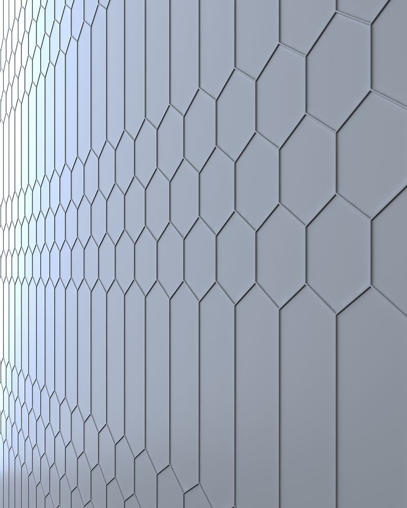 3d plaster wall panel Free low-poly 3D model_1