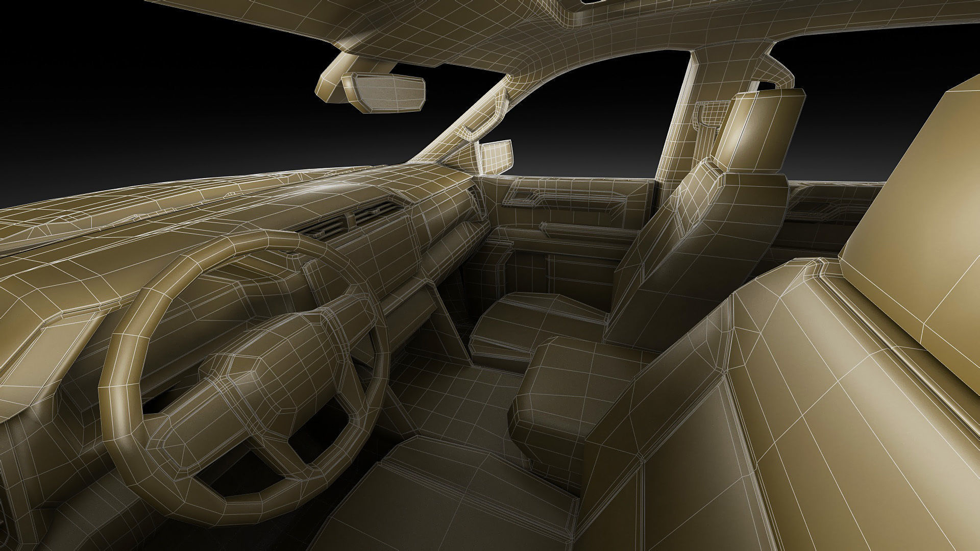 Pick-up Truck Sierra Denali 2022 3D model_28