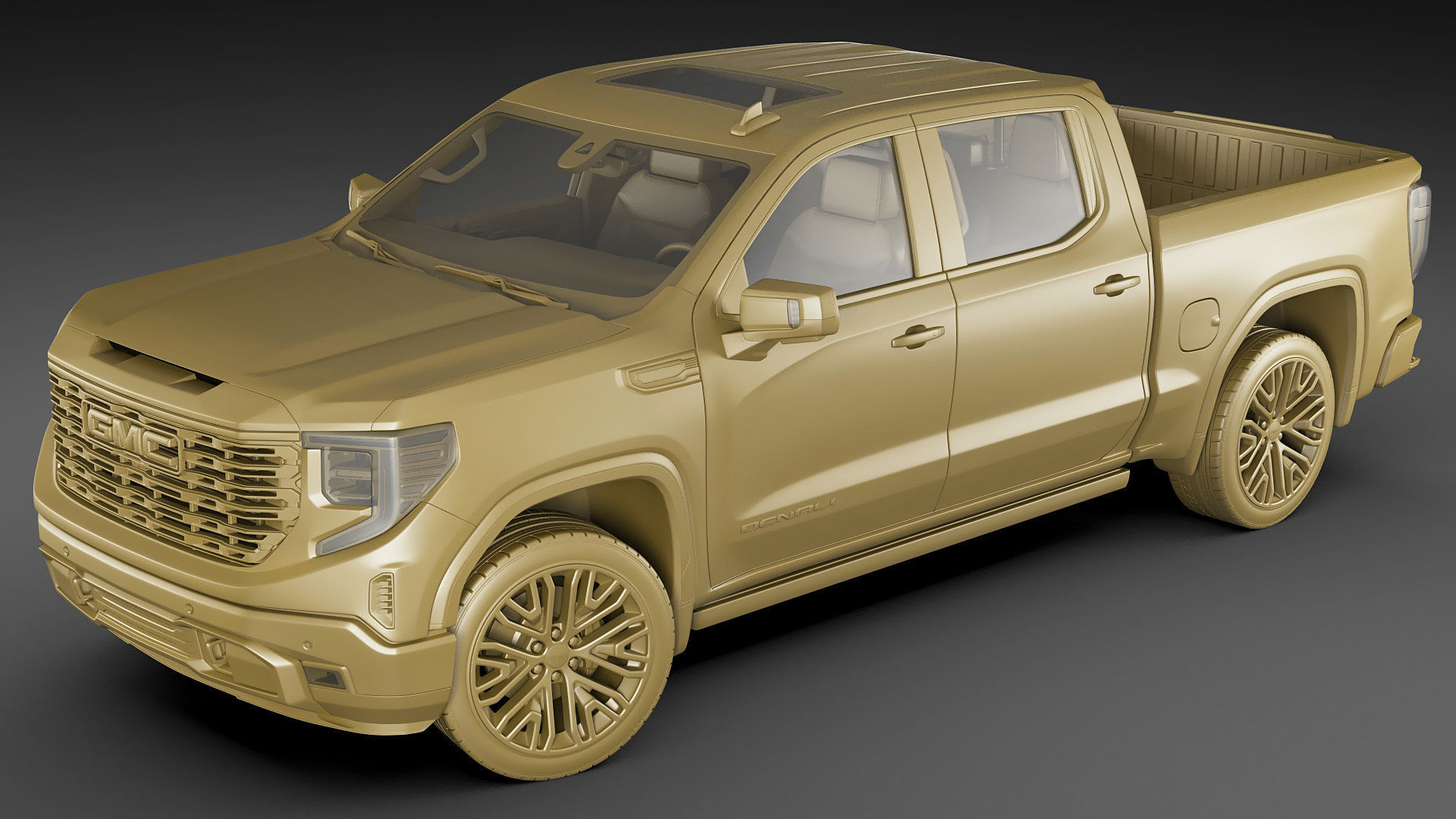 Pick-up Truck Sierra Denali 2022 3D model_21