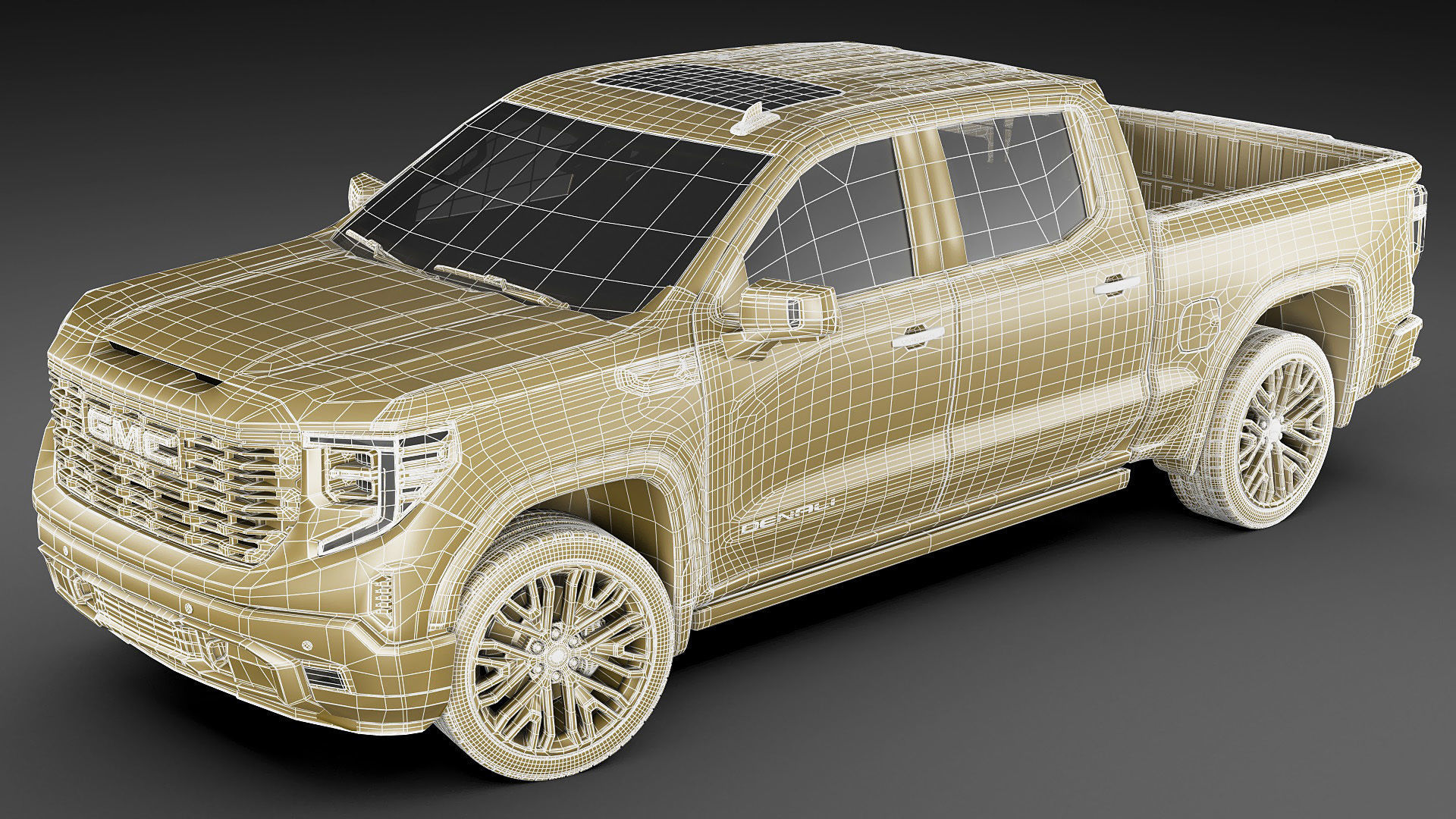 Pick-up Truck Sierra Denali 2022 3D model_26