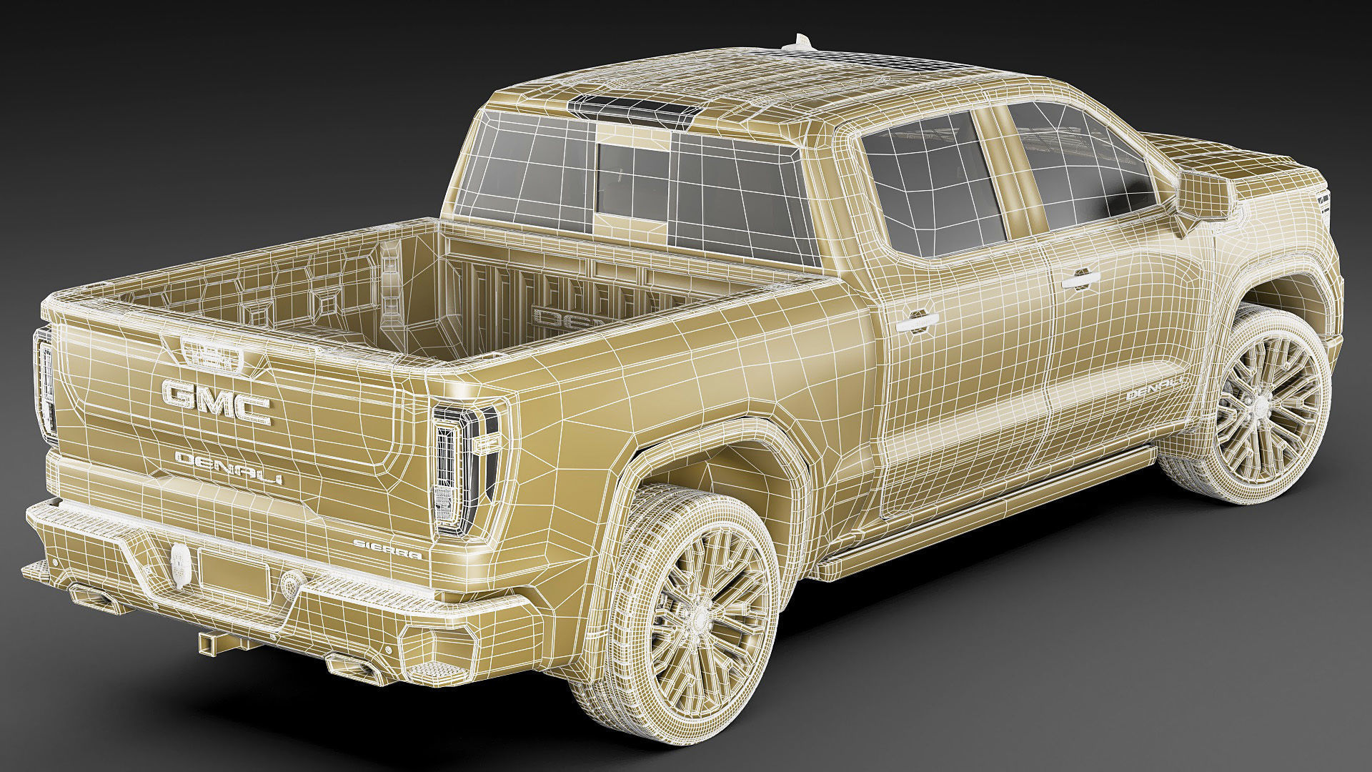 Pick-up Truck Sierra Denali 2022 3D model_27