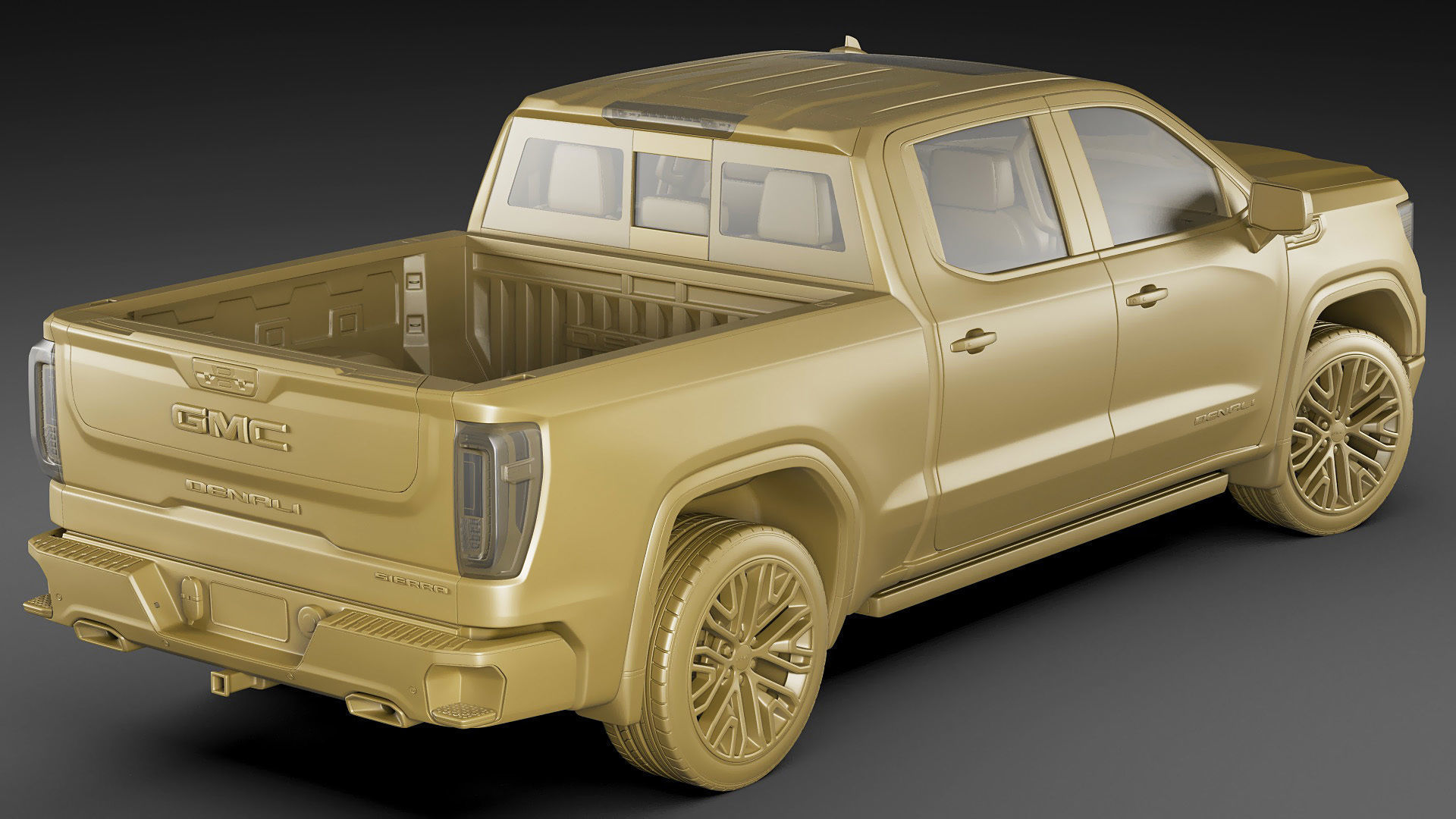 Pick-up Truck Sierra Denali 2022 3D model_22