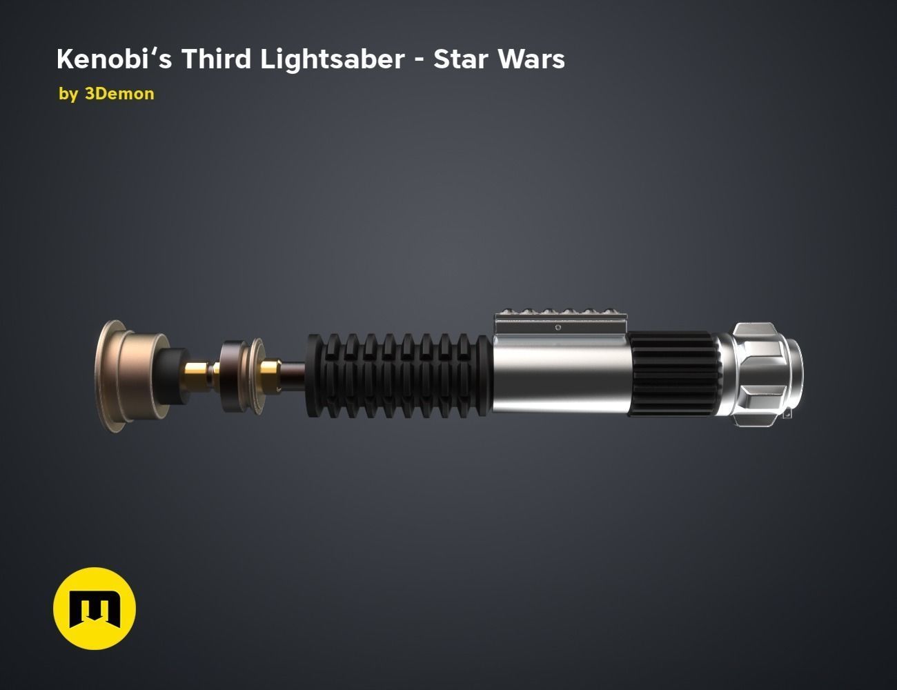 Obi-Wans Third Lightsaber - Star Wars 3D print model_1