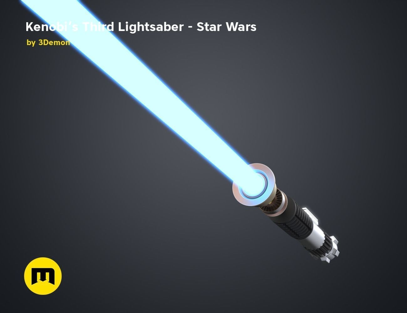 Obi-Wans Third Lightsaber - Star Wars 3D print model_30