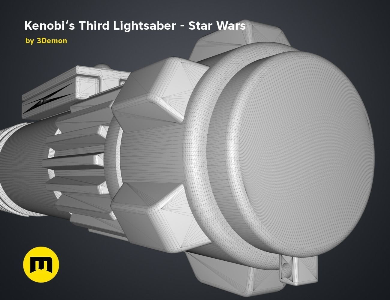 Obi-Wans Third Lightsaber - Star Wars 3D print model_13