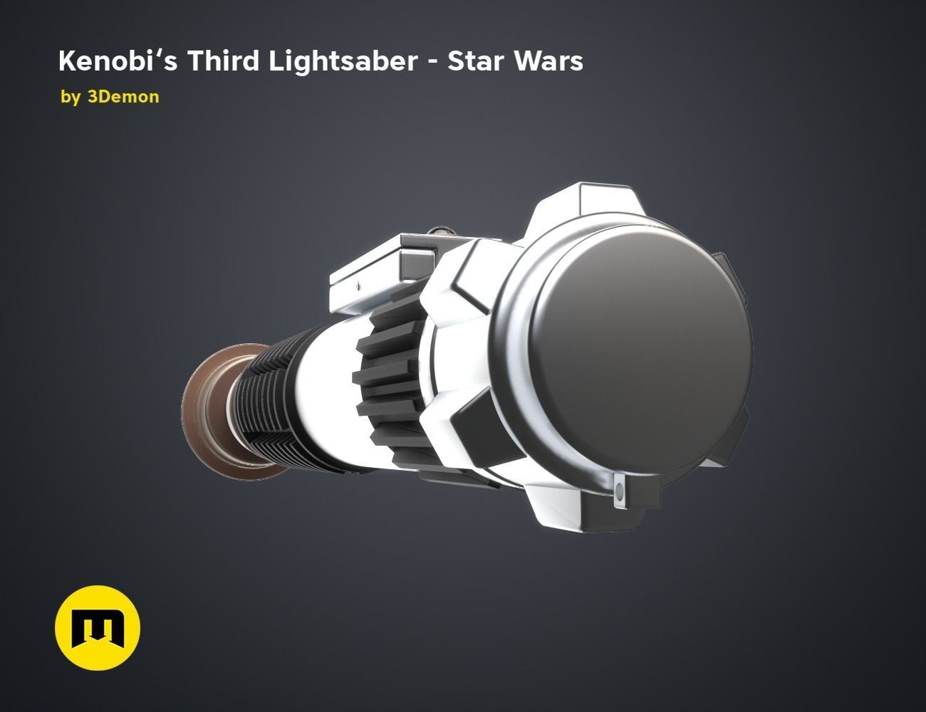 Obi-Wans Third Lightsaber - Star Wars 3D print model_27
