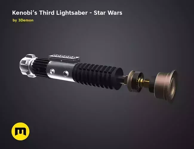 Obi-Wans Third Lightsaber - Star Wars 3D print model
