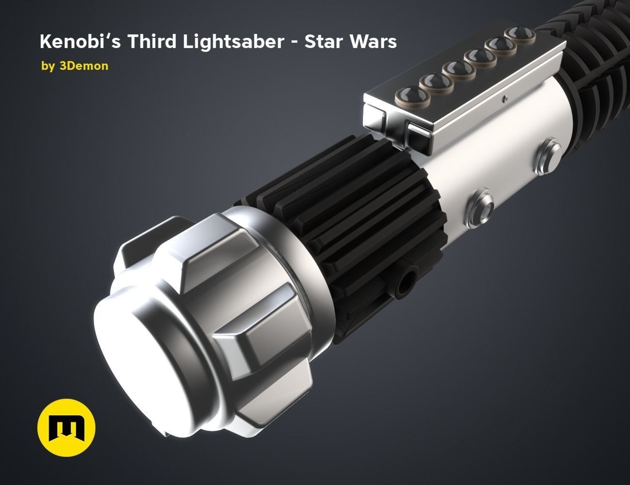 Obi-Wans Third Lightsaber - Star Wars 3D print model_3