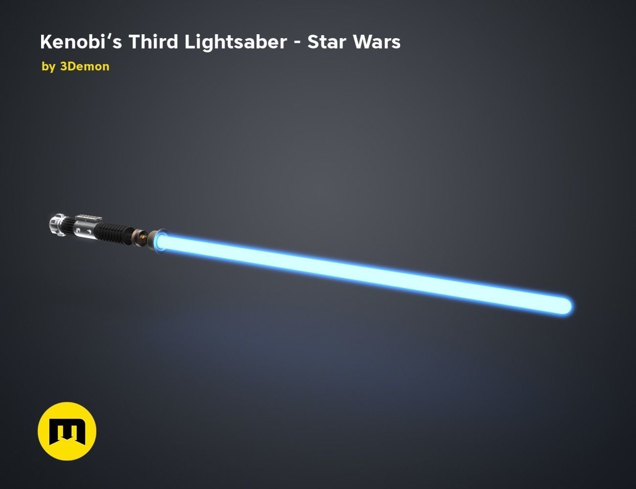 Obi-Wans Third Lightsaber - Star Wars 3D print model_34