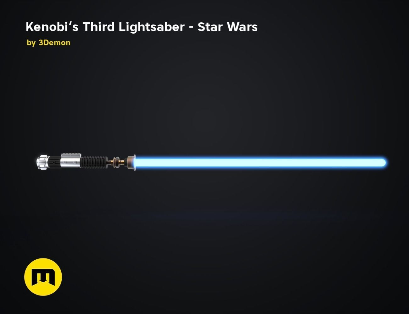 Obi-Wans Third Lightsaber - Star Wars 3D print model_18
