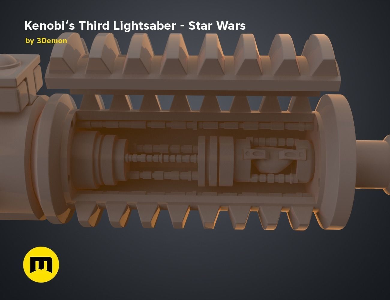 Obi-Wans Third Lightsaber - Star Wars 3D print model_16