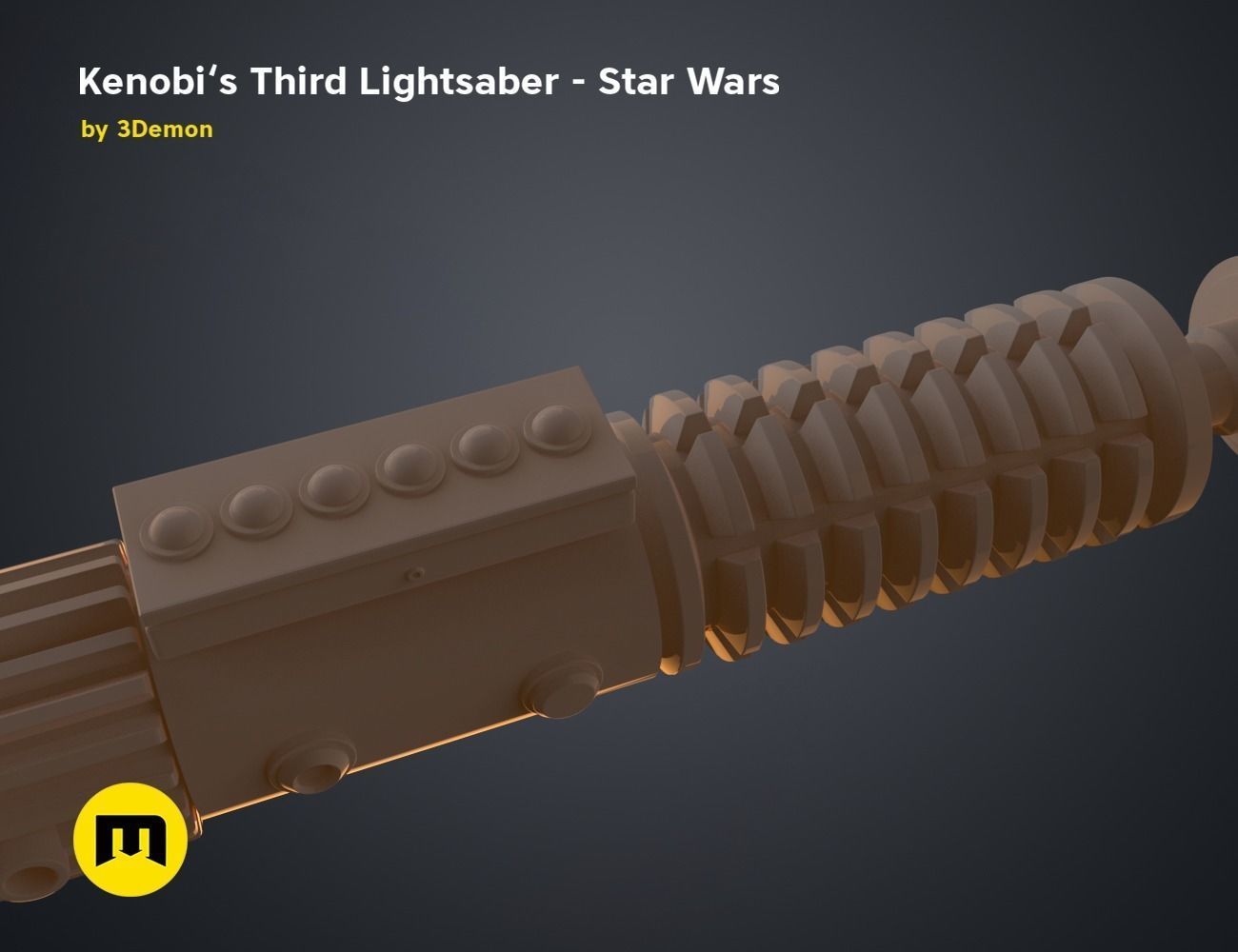 Obi-Wans Third Lightsaber - Star Wars 3D print model_14
