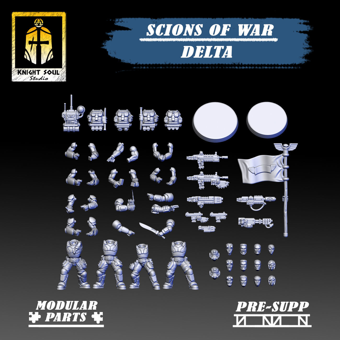 Scions of War Delta One 3D print model_8