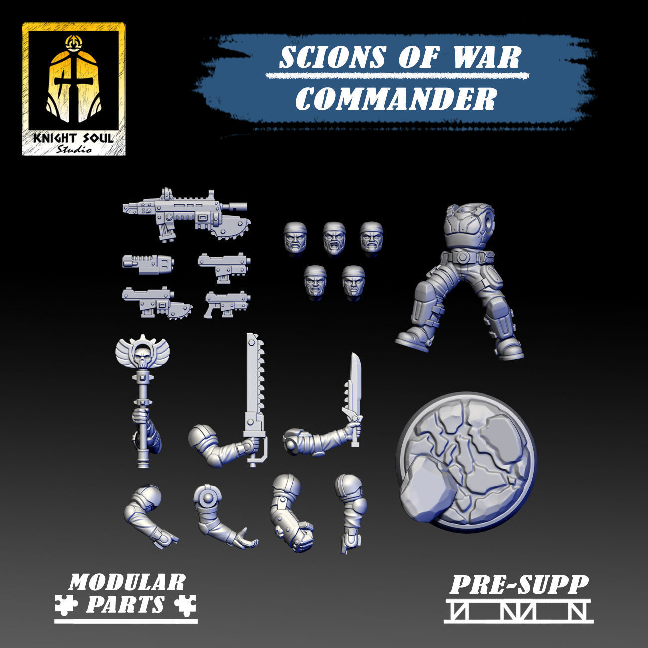 Scions of War Delta One 3D print model_9