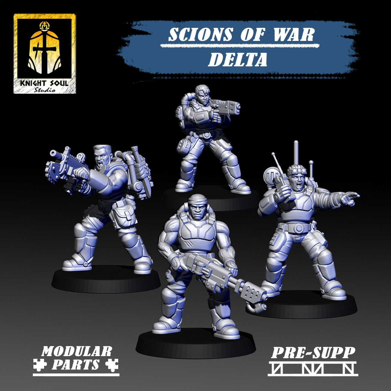 Scions of War Delta One 3D print model_1