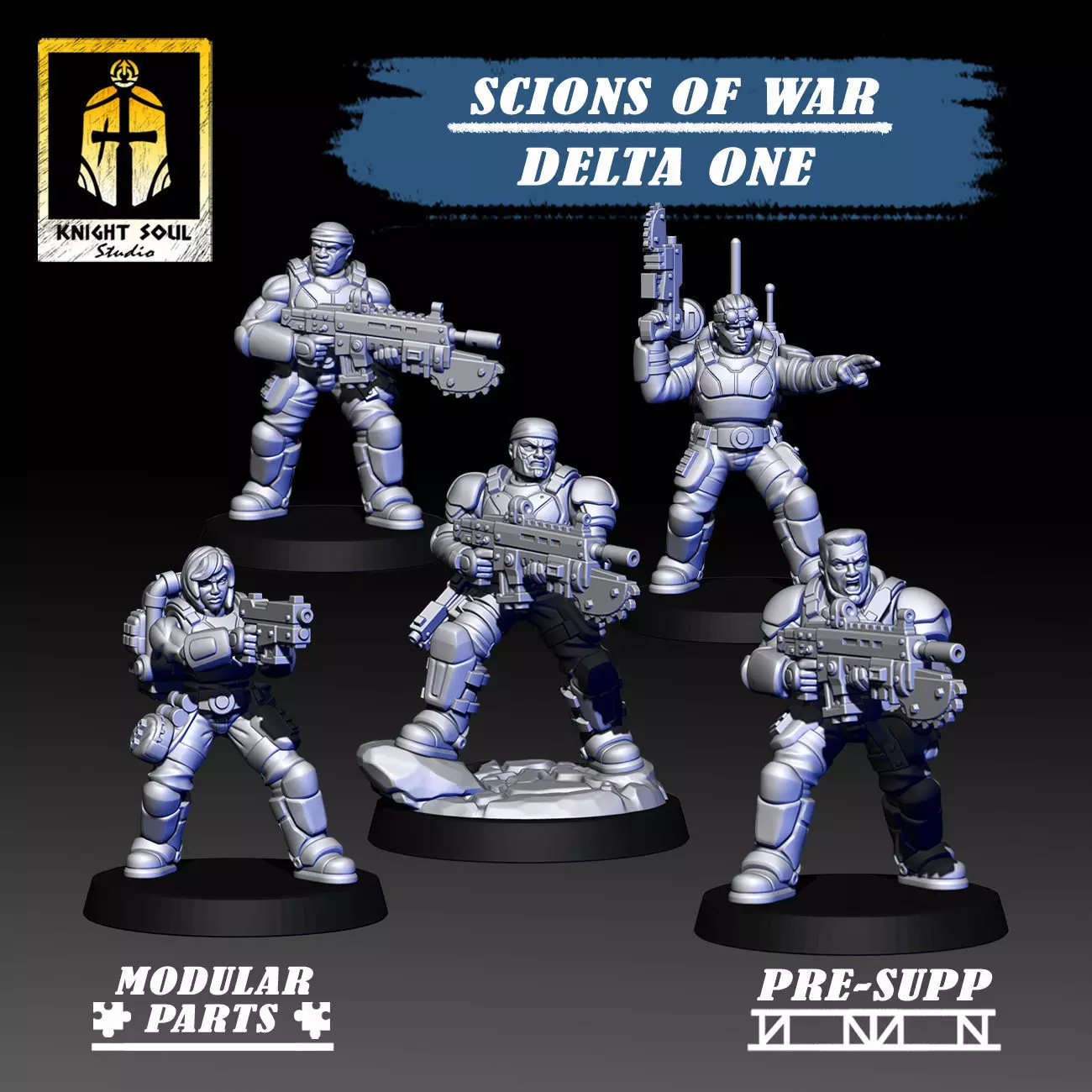 Scions of War Delta One 3D print model_0