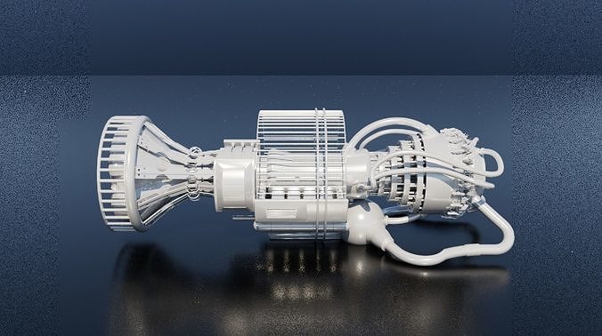 engine jet 3D model