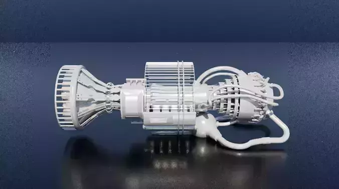 engine jet 3D model