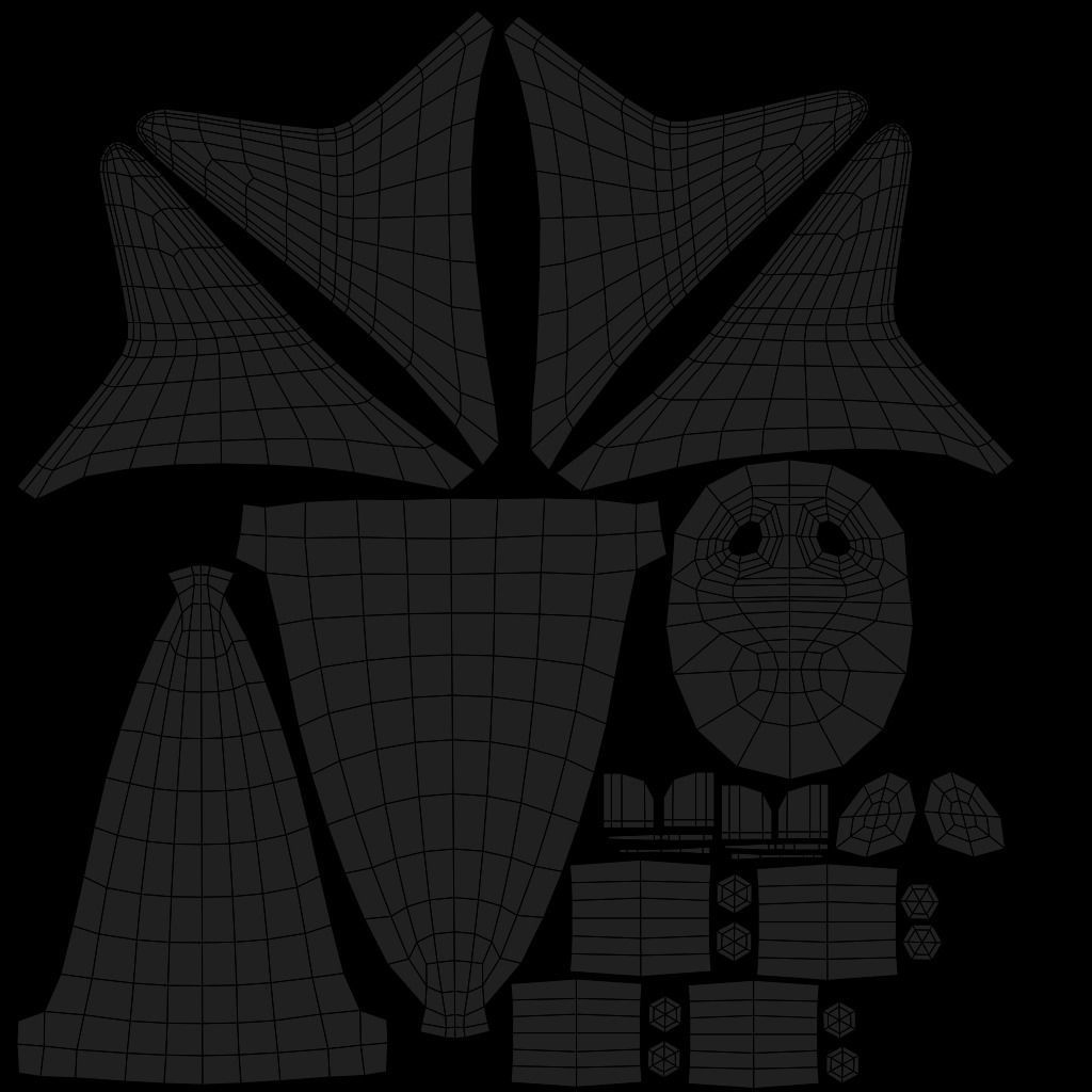 Cartoon Bomber Airplane Low-poly 3D model_14