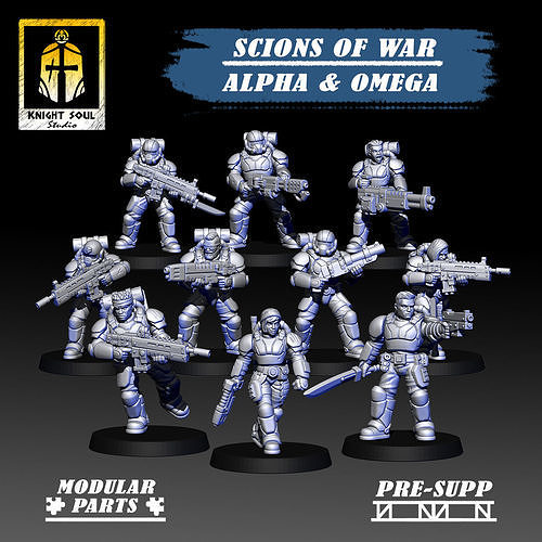 Scions of War Alpha Omega 3D print model
