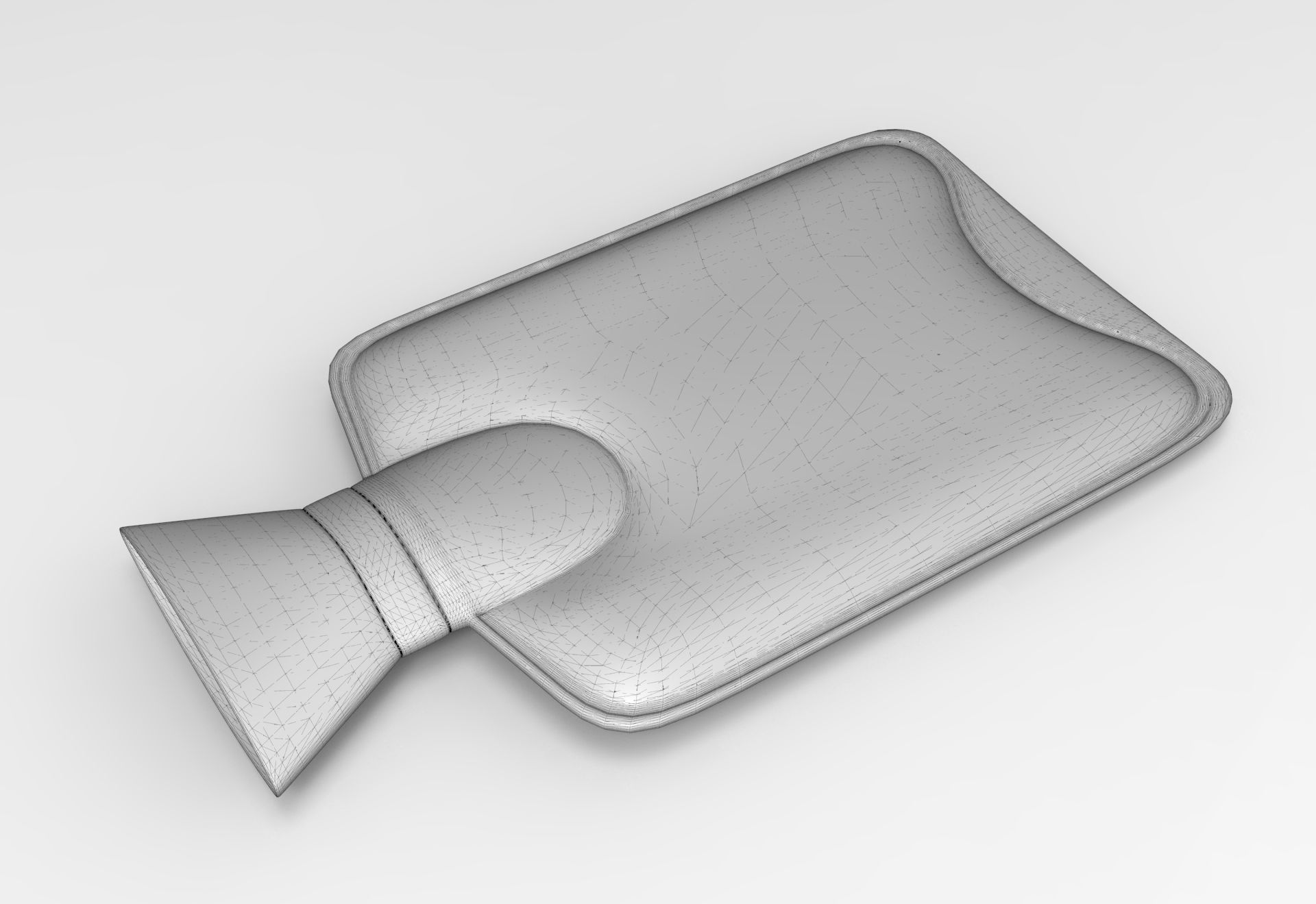 Hot Water Bag Low-poly 3D model_5