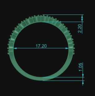 Minimalist Ring 01 3D print model_6