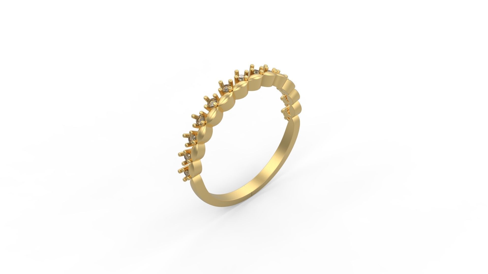 Minimalist Ring 01 3D print model_1