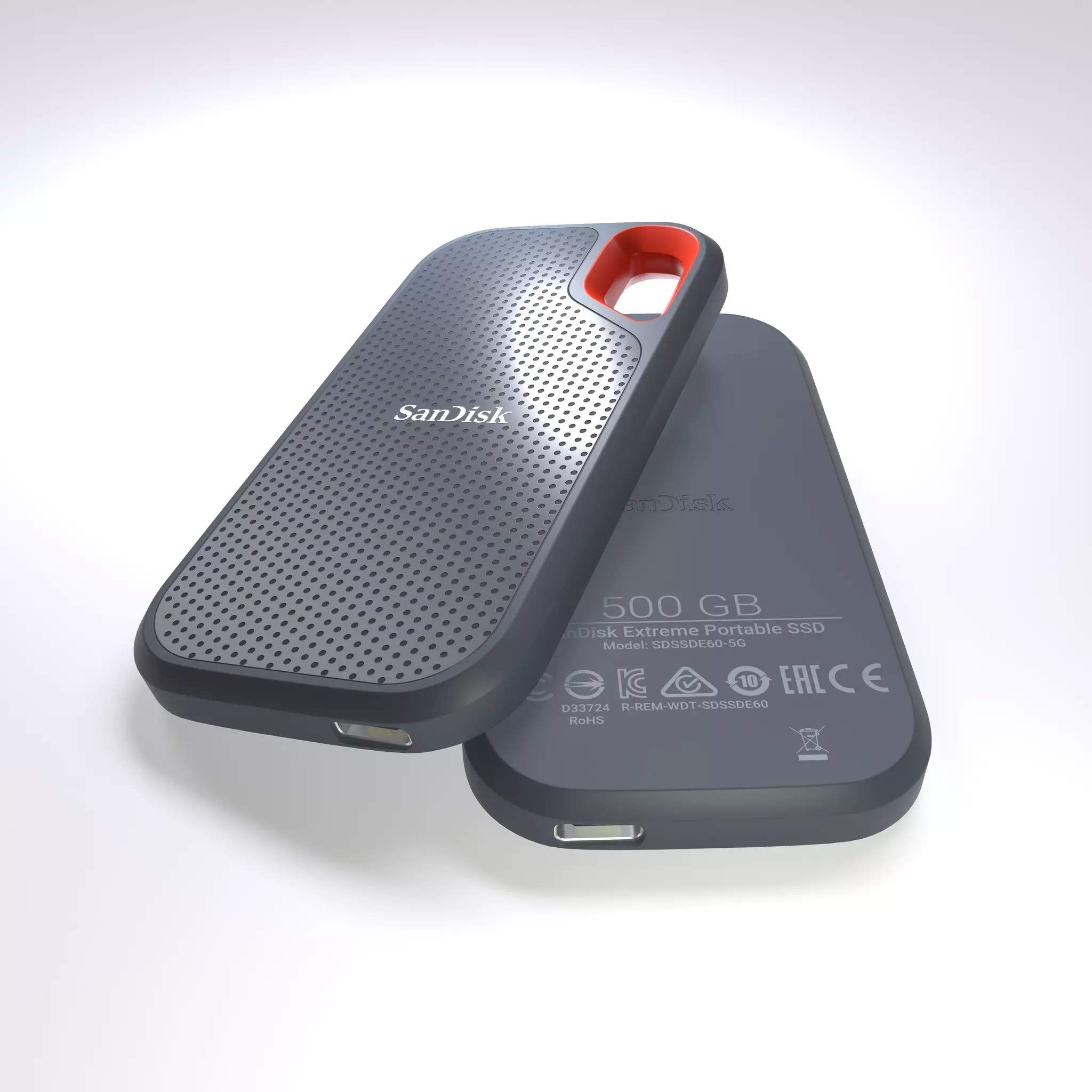 SanDisk Extreme Portable SSD - 4K PBR Low-poly 3D model