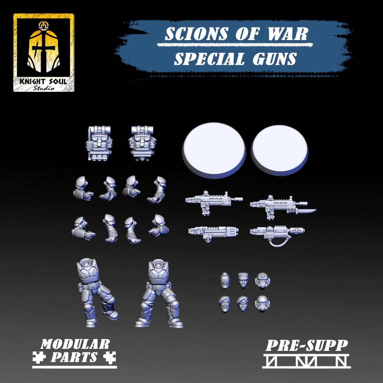Scions of War Special Guns 3D print model_2