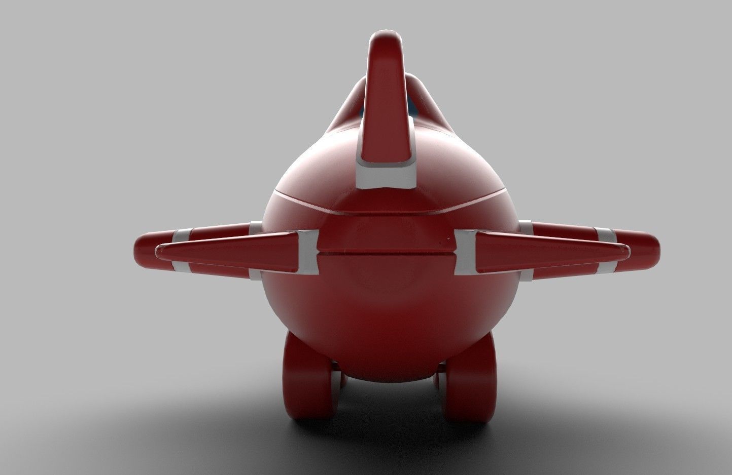 Toy Plane  01 Low-poly 3D model_10