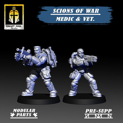 Scions of war Veteran Medic 3D print model